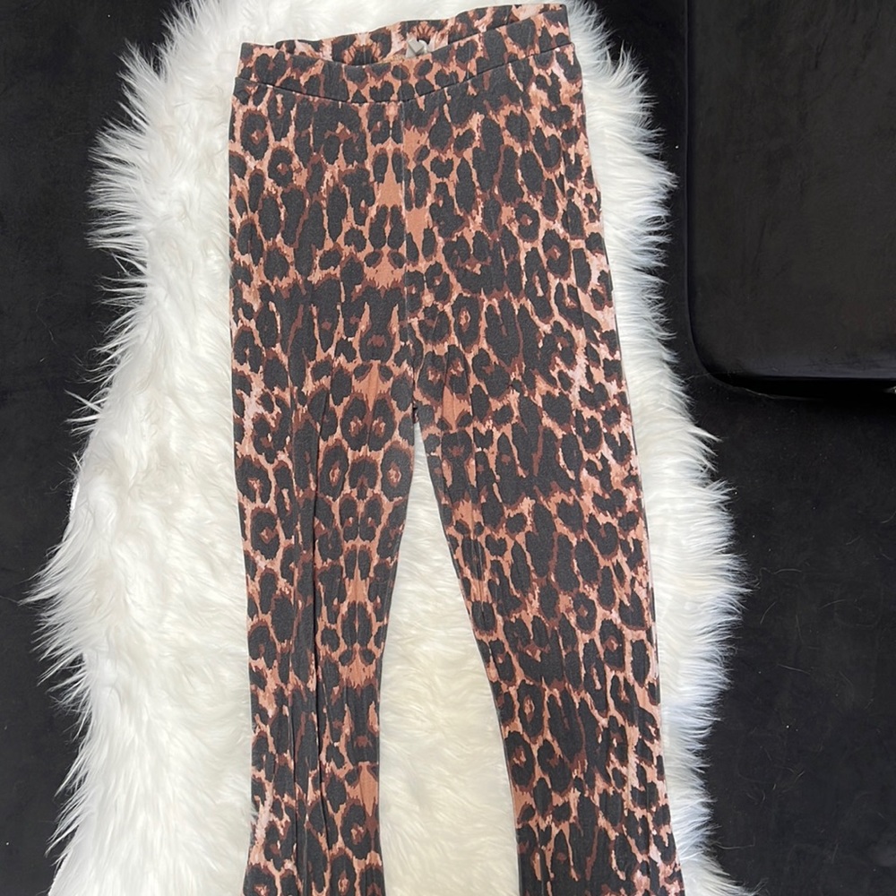 Leopard Flared Pants